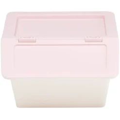 Boîte de rangement à empilable plastique 10x10xH7,5cm (4 modèles)