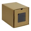 Boîte de rangement en carton avec fenêtre transparente 34x23xH24cm