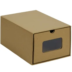Boîte de rangement en carton avec fenêtre transparente 34x23xH16cm < Gifi Clearance