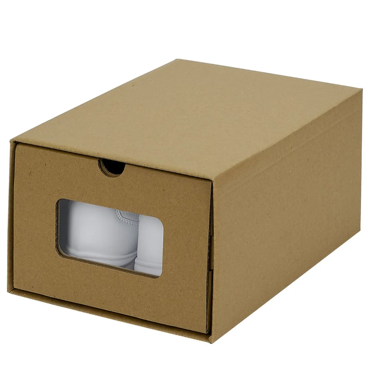 Boîte de rangement en carton avec fenêtre transparente 34x23xH16cm < Gifi Clearance