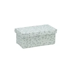 Boîte de rangement en carton et coton 24,5x13xH10cm modèle 2 - Taille S