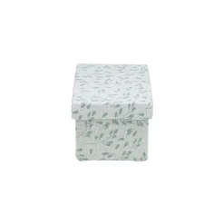 Boîte de rangement en carton et coton 24,5x13xH10cm modèle 2 - Taille S