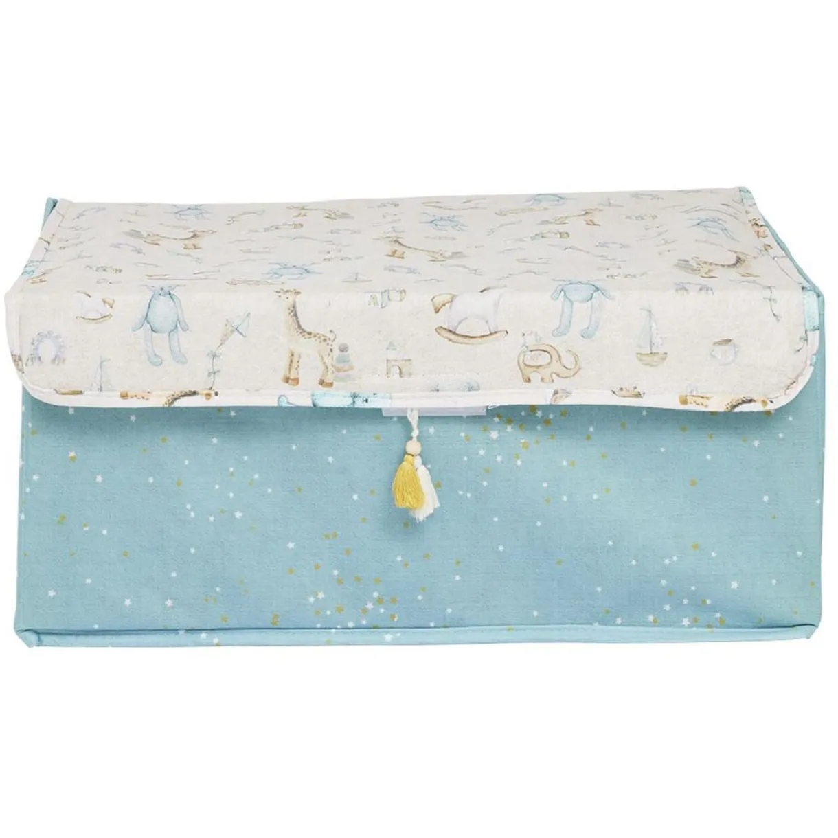 Boîte de rangement enfant rose ou bleu x3 - 28x14xH14cm < Gifi Discount