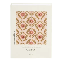 Boîte de rangement forme livre déco botanique 22x16,5x2,7cm (2 modèles)