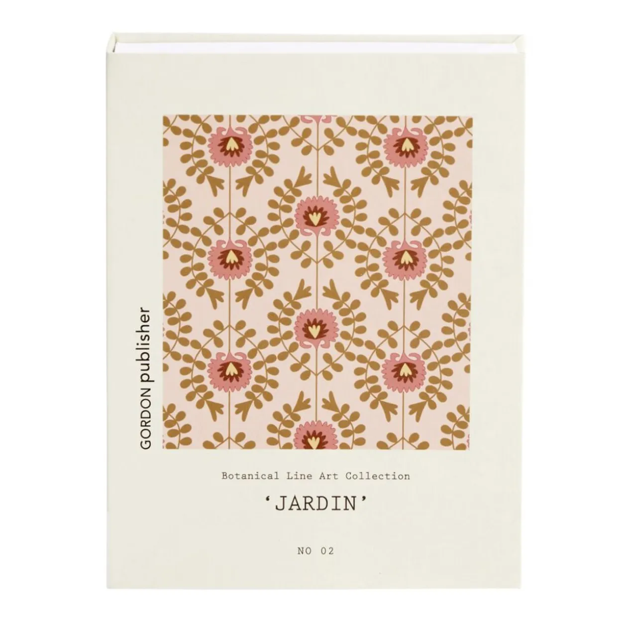 Boîte de rangement forme livre déco botanique 22x16,5x2,7cm (2 modèles)