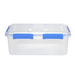 Boîte de rangement 32L hermétique étanche transparente < Gifi Discount