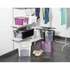 Boîte de rangement 40 L noir < Gifi