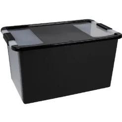 Boîte de rangement 40 L noir < Gifi