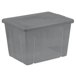 Boîte de rangement noir transparent avec couvercle 18,8L < Gifi Hot