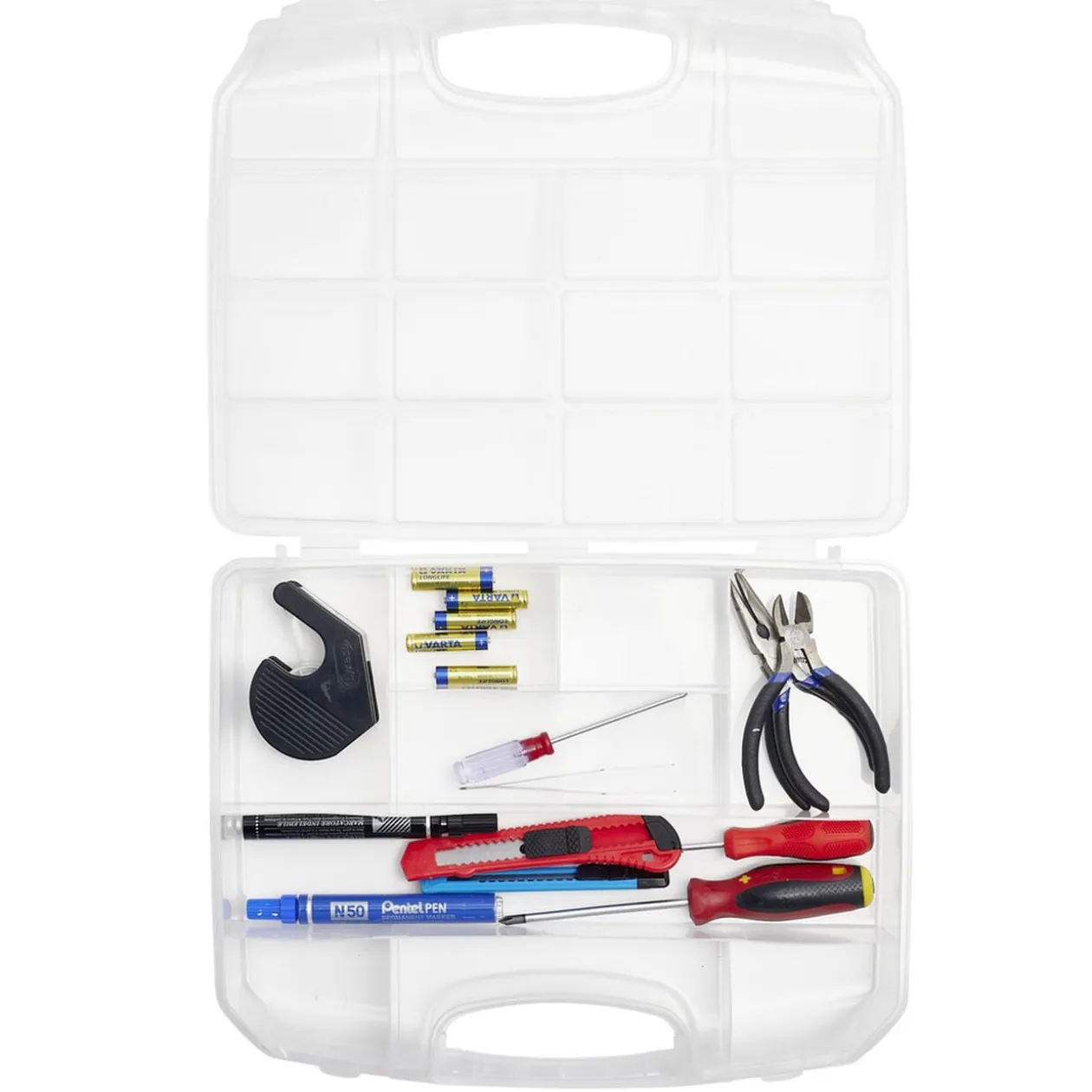 Boîte de rangement plastique 9 compartiments 28,5x36cm