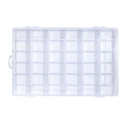 Boîte de rangement pour vis et quincaillerie 36 compartiments 18,3x27,5cm < Gifi Hot