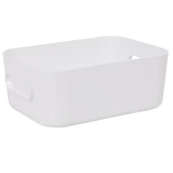 Boîte de rangement salle de bain blanche SmartStore Compact Taille S