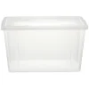 Boîte de rangement transparente avec couvercle 54L