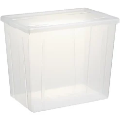 Boîte de rangement transparente avec couvercle 82L < Gifi Sale