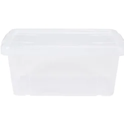 Boîte de rangement transparente avec couvercle 4,4L