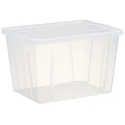 Boîte de rangement transparente avec couvercle 18,8L < Gifi Hot