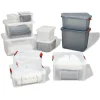 Boîte de rangement transparente à clips 27 L < Gifi Sale