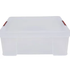Boîte de rangement transparente à clips 27 L < Gifi Sale