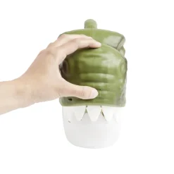 Boîte de rangement tête de dinosaure avec figurines