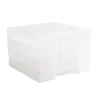Boîte de rangement x4 plastique empilable 13x13xH9,5cm