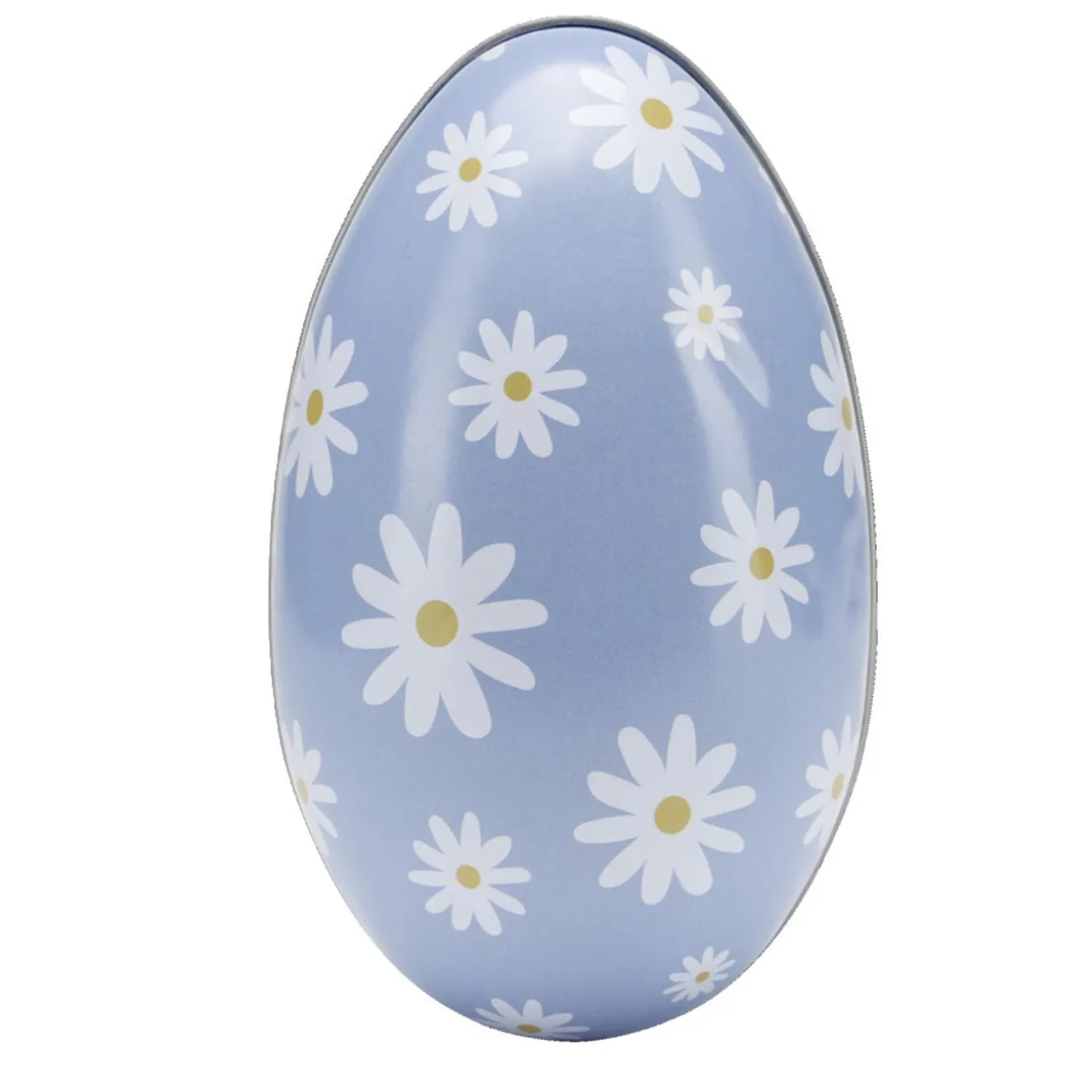 Boîte en fer forme oeuf 13x9xH7cm (3 modèles)