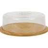 Boîte à fromage bambou et plastique Ø28,5xH9cm