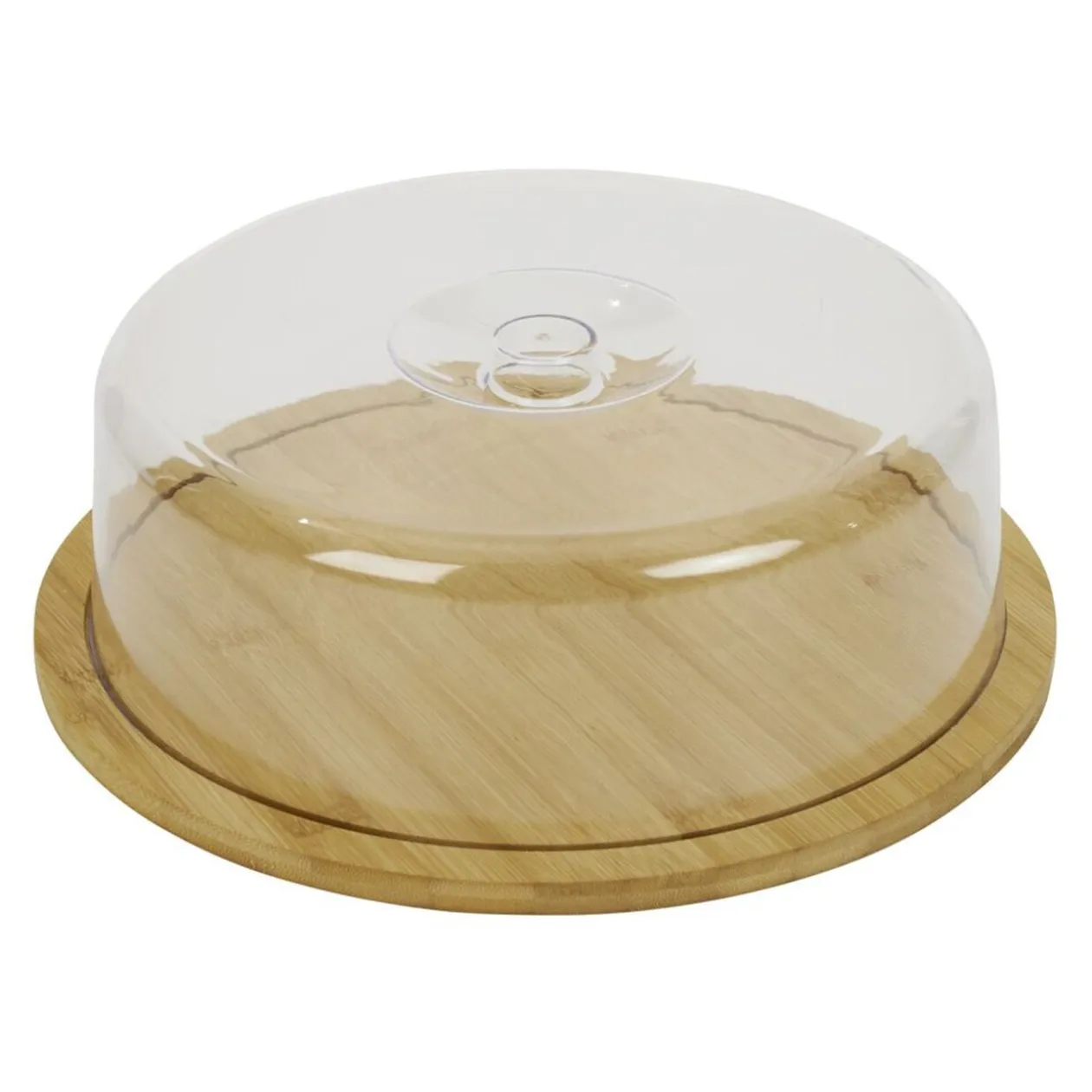 Boîte à fromage bambou et plastique Ø28,5xH9cm