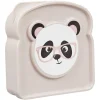 Boîte à goûter enfant design panda bleu ou rose