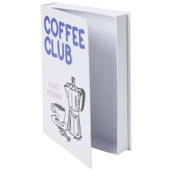 Boîte livre carton blanc et bleu 18x25cm < Gifi New