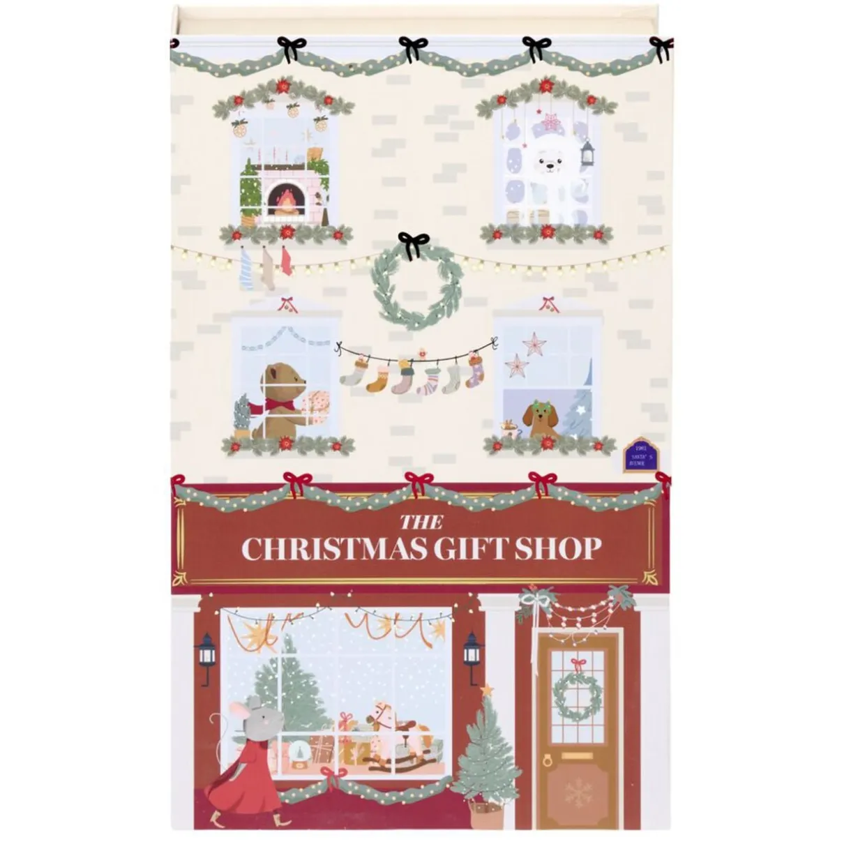 Boîte livre de Noël décorative 17x27cm (2 modèles) < Gifi