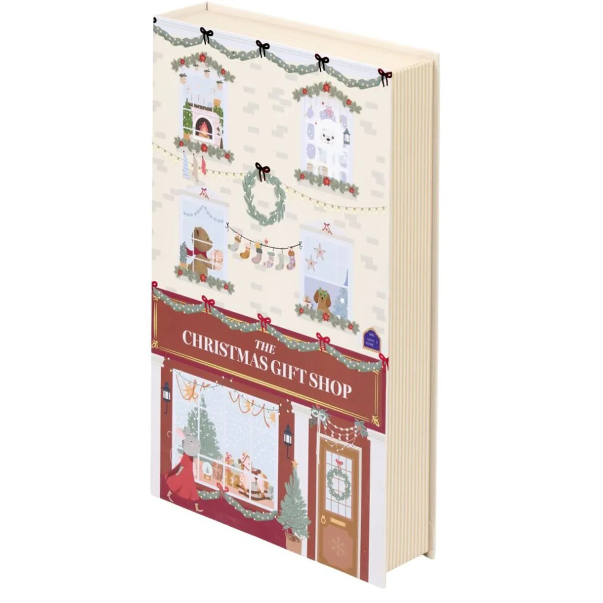 Boîte livre de Noël décorative 17x27cm (2 modèles) < Gifi