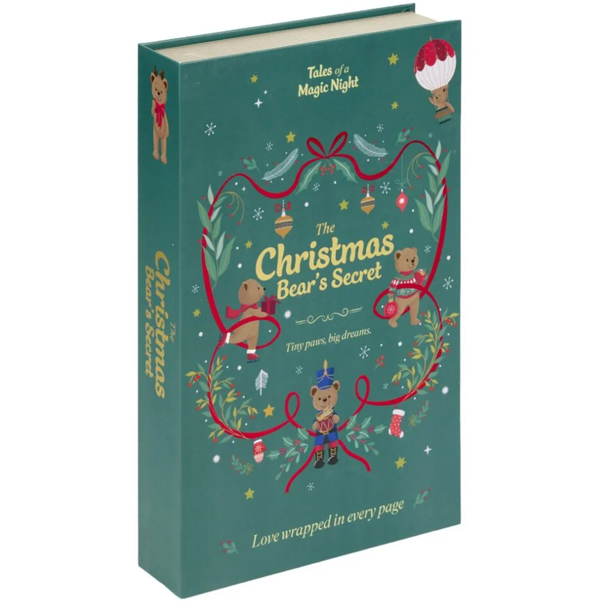 Boîte livre de Noël décorative 17x27cm (2 modèles) < Gifi