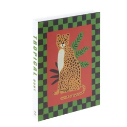 Boîte livre en carton motif tropical 22x16xÉp3cm (2 modèles)