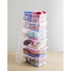 Boîte 6L plastique transparent x6