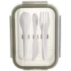 Boîte Lunchbox en verre avec couverts en plastique 1,2L < Gifi Sale