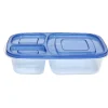 Boîte lunch 3 compartiments 23,5x15xH5cm (Lot de 3) < Gifi Discount