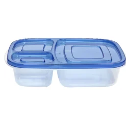 Boîte lunch 3 compartiments 23,5x15xH5cm (Lot de 3) < Gifi Discount