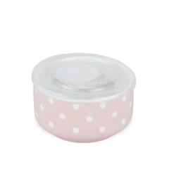Boîte à lunch x3 céramique motifs pois blancs 225/485/900ml