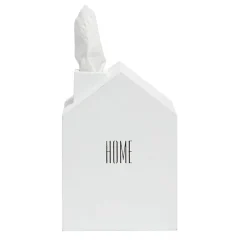 Boîte à mouchoirs maison blanche en bois < Gifi Outlet