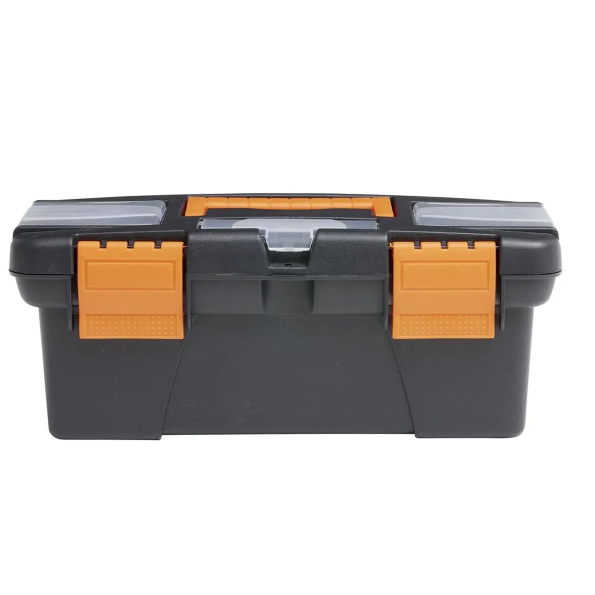 Boîte à outils en plastique noir et jaune 25x10xH13cm < Gifi Online