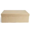 Boîte papier beige 48x33,5x16cm < Gifi