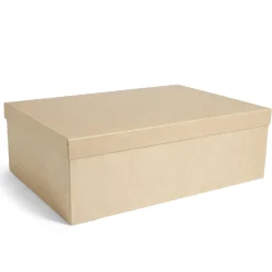 Boîte papier beige 48x33,5x16cm < Gifi