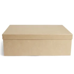 Boîte papier beige 40x26,5x13cm