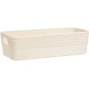 Boîte plastique beige 25x11xH7cm