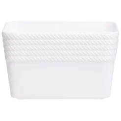 Boîte plastique blanc 14x11xH8,5cm