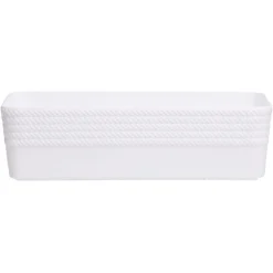 Boîte plastique blanc 25x11xH7cm