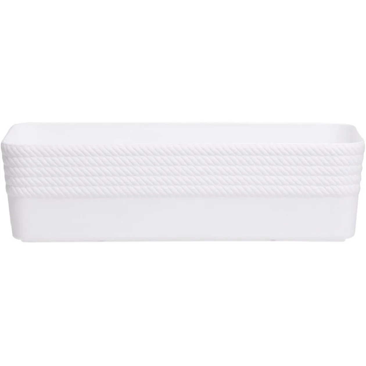 Boîte plastique blanc 25x11xH7cm