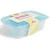 Boîtes de conservation alimentaire x3 plastique 0.6/1.3/2.35L