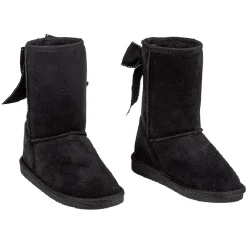 Botte pour enfant fourrée avec un noeud noir brodé à l'arrière T30/31 < Gifi Outlet