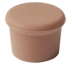 Bouchon de bouteille x3 en silicone rouge 2,5x3xH3,5cm